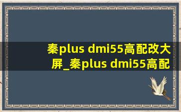 秦plus dmi55高配改大屏_秦plus dmi55高配能k歌吗